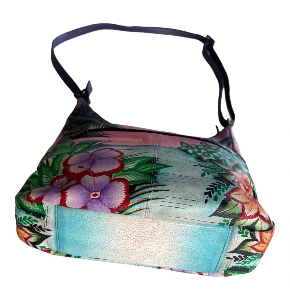 Anna by Anuschka Women's Genuine Leather Hobo Handbag |